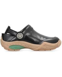 Fendi - Leather Lab Mules - Lyst