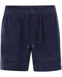 Polo Ralph Lauren - Cotton Terry Shorts With Drawstring Waist - Lyst