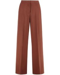 Pinko - Pergamino High-Waist Wide-Leg Trousers - Lyst