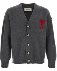 Ami Paris - 'Ami De Coeur' Cardigan - Lyst