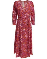 Max Mara - Floral A Line Midi Dress - Lyst