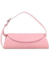 Jil Sander - Leather Small Cannolo Crossbody Bag - Lyst