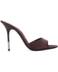 Gucci - Satin Mules - Lyst