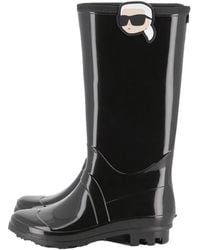 KARL LAGERFELD - Rain Boots With Logo - Lyst