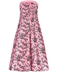 Alberta Ferretti - 'Mikado Floreale' Dress - Lyst