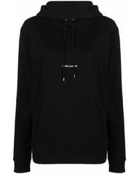 Saint Laurent - Logo Cotton Hoodie - Lyst