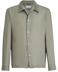 Brunello Cucinelli - Silk Blouson Jacket - Lyst