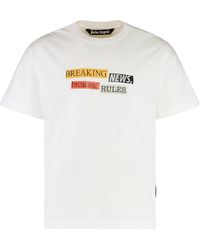 Palm Angels - Cotton Crew-Neck T-Shirt - Lyst