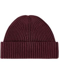 Brunello Cucinelli - Cashmere English Rib Double Knit Beanie Hat - Lyst