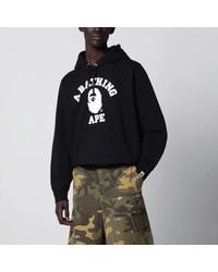 A Bathing Ape - Hoodie With Logo Print - Lyst