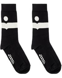 Isabel Marant - Nesson Mid-Length Socks With Logo - Lyst
