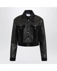Versace - Slim Leather Blouson - Lyst