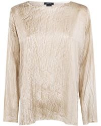 Avant Toi - Crumpled Effect Stretch Silk Blouse - Lyst