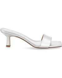 Aeyde - Laminated Nappa Leather Cross Breed Lamb Leather Sandals - Lyst