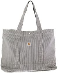 Carhartt - Striped Cotton Bag With Logo - Lyst