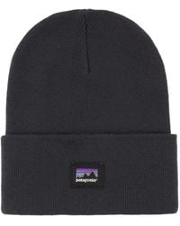 Patagonia - Beanie Made From Recycled Polyester With A Logo - Lyst