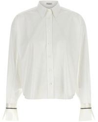 Brunello Cucinelli - 'Shiny Cuffs' Shirt - Lyst