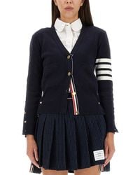 Thom Browne - 4Bar Wool Cardigan - Lyst