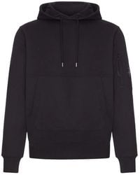 C.P. Company - C.P.Company Cotton Sweatshirt With Hood And Drawstring - Lyst