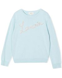 Lanvin - Signature Logo Crew Neck Pullover - Lyst