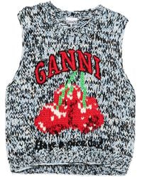 Ganni - Wool Vest - Lyst