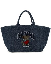Ganni - 'Xxl Bear' Shopping Bag - Lyst