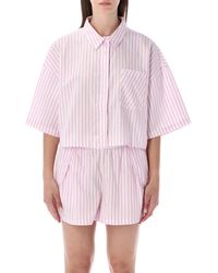 Nike - Chill Poplin Striped Shirt - Lyst