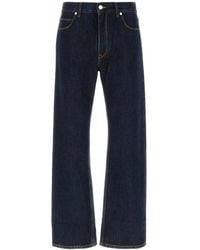 Fendi - Dark Blue Denim Jeans - Lyst