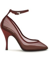 Alaïa - Alaia Nude Mesh Pumps - Lyst