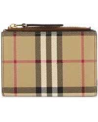 Burberry - Printed Canvas Wallet - Lyst