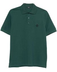Herno - Logo Cotton Polo Shirt - Lyst