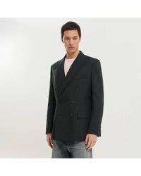 1989 STUDIO - Dark Double-Breasted Blazer - Lyst