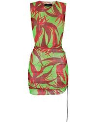 Louisa Ballou - Floral Print Short Dress - Lyst