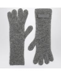 Jacquemus - Dark Gros Grain Gloves - Lyst