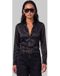 SUTTON NEW YORK - Stretch Silk Shirt - Lyst