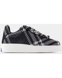 Burberry - Lf Box Knit Sneakers - Lyst