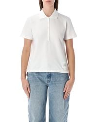 Thom Browne - Relaxed-Fit Cotton Polo Shirt - Lyst