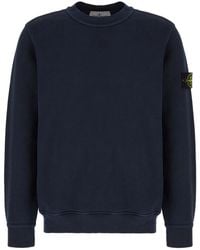 Stone Island - Cotton Crewneck Sweater - Lyst