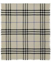 Burberry - Lightweight Lichen Wool Scarf - Lyst