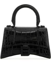 Balenciaga - Leather Xs Hourglass Handbag - Lyst