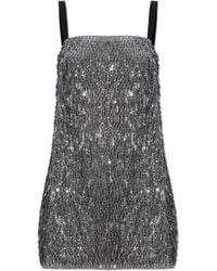 Dolce & Gabbana - Dolce & Gabbana Sequined Mini Dress - Lyst