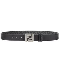Fendi - Reversible Belt With Metallic Logo - Lyst