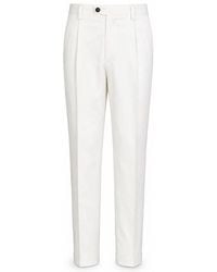 Devore - Cotton Pressed Crease Trousers - Lyst