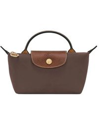 Longchamp - Le Pliage Original Pebble Clutch Bag Moka - Lyst