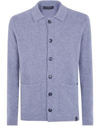 Zanone - Shirt Neck Cardigan - Lyst