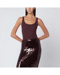 Roberto Collina - Eggplant-Coloured Wool Tank Top - Lyst