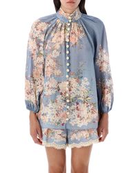 Zimmermann - Cascadian Billow Blouse - Lyst