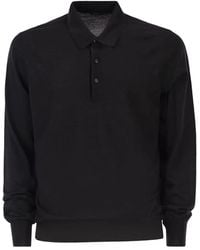 Kiton - Long-Sleeved Wool Polo Shirt - Lyst