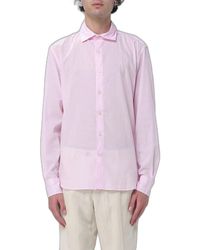 MC2 Saint Barth - Cotton Poplin Shirt With Embroidered Logo - Lyst