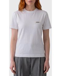 Jacquemus - Gros Grain Cotton T-Shirt - Lyst